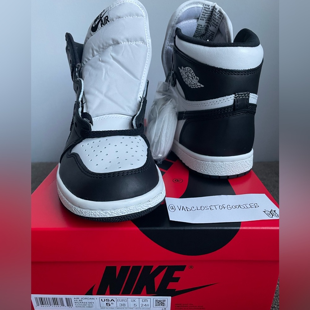 Jordan 1 Retro High 85 “Black White” - Picture 6 of 7